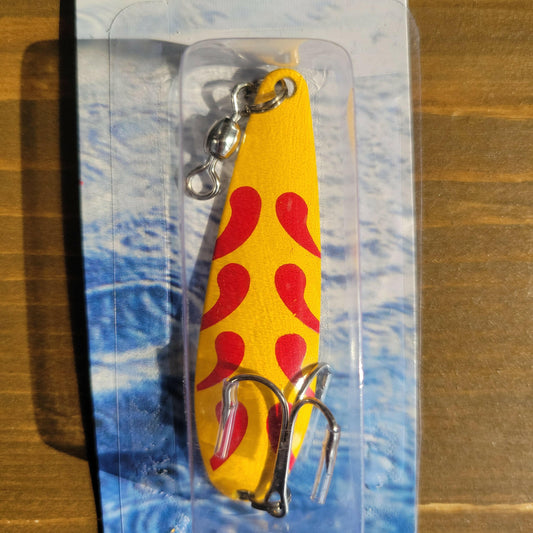 COMPAC Crocodile Lure 1/2oz Yellow Red C.G. Emery