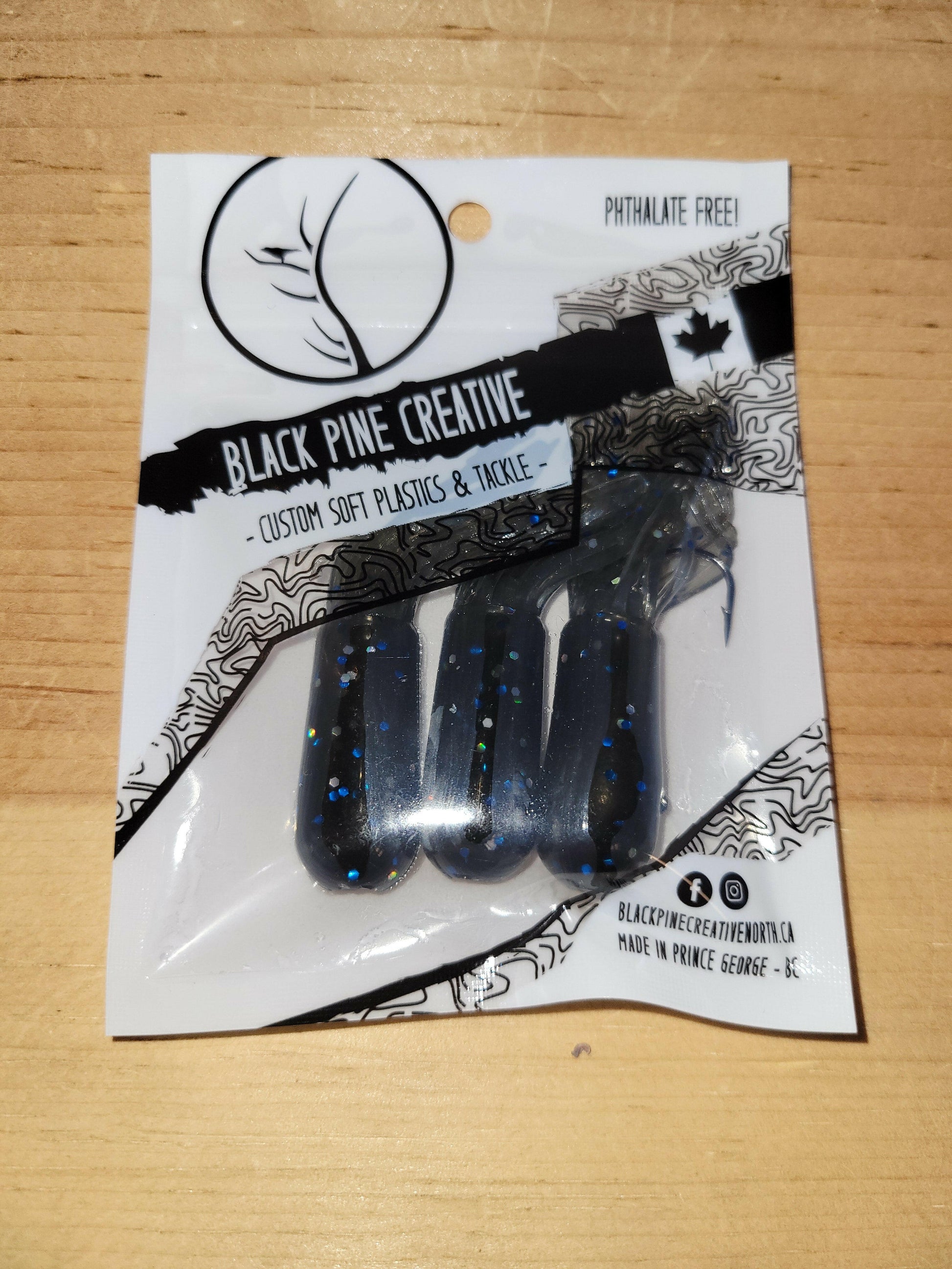 Black Pine 2.75" Tubes 3/pk - Stony Tackle Shack