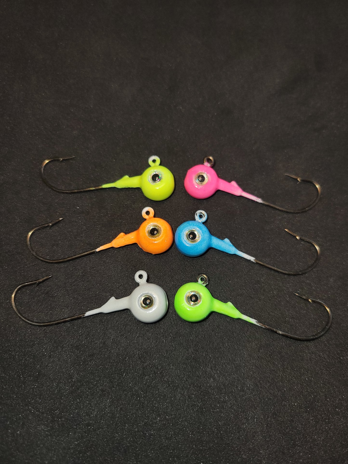 Big Sky Titan 3/8oz Heavy Duty Jig Heads Glow 3/pack - Stony Tackle Shack