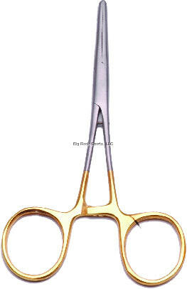 Superfly Forceps, Straight or curved, Gold Large 5.5" - Stony Tackle Shack