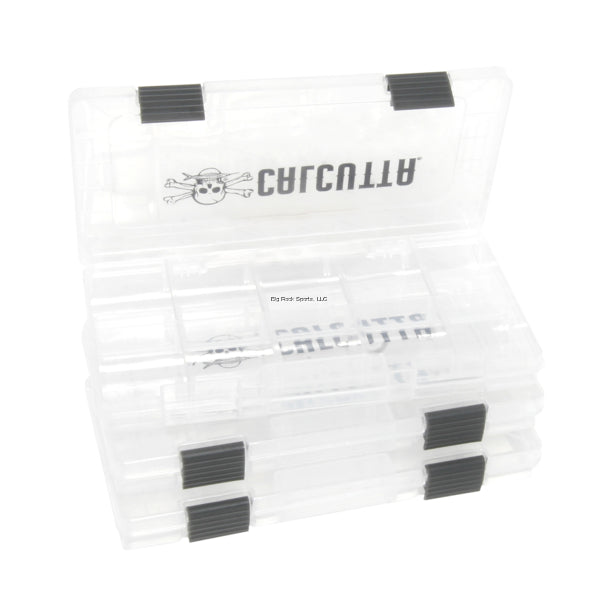 Calcutta  3500 Size Tackle Trays, Clear, 2-Latch - Stony Tackle Shack