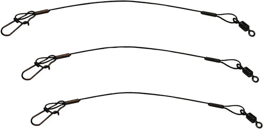 Eagle Claw Heavy Duty 6" Black Wire Leaders 3/pk