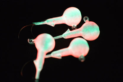 Big Sky Ball Jigs 3/8oz Glow 4/pack Big Sky