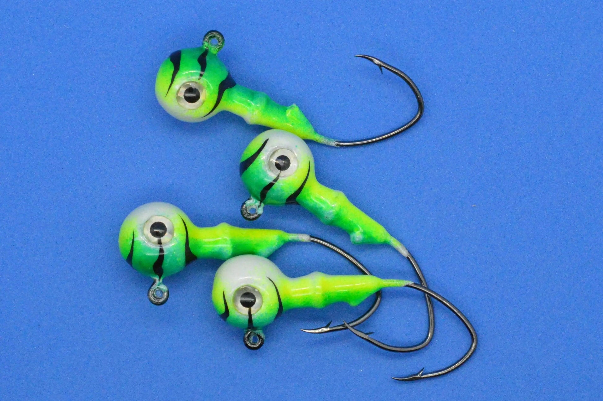 Big Sky Mean Machine 1/4oz Glow Jig Heads 4/pack Big Sky