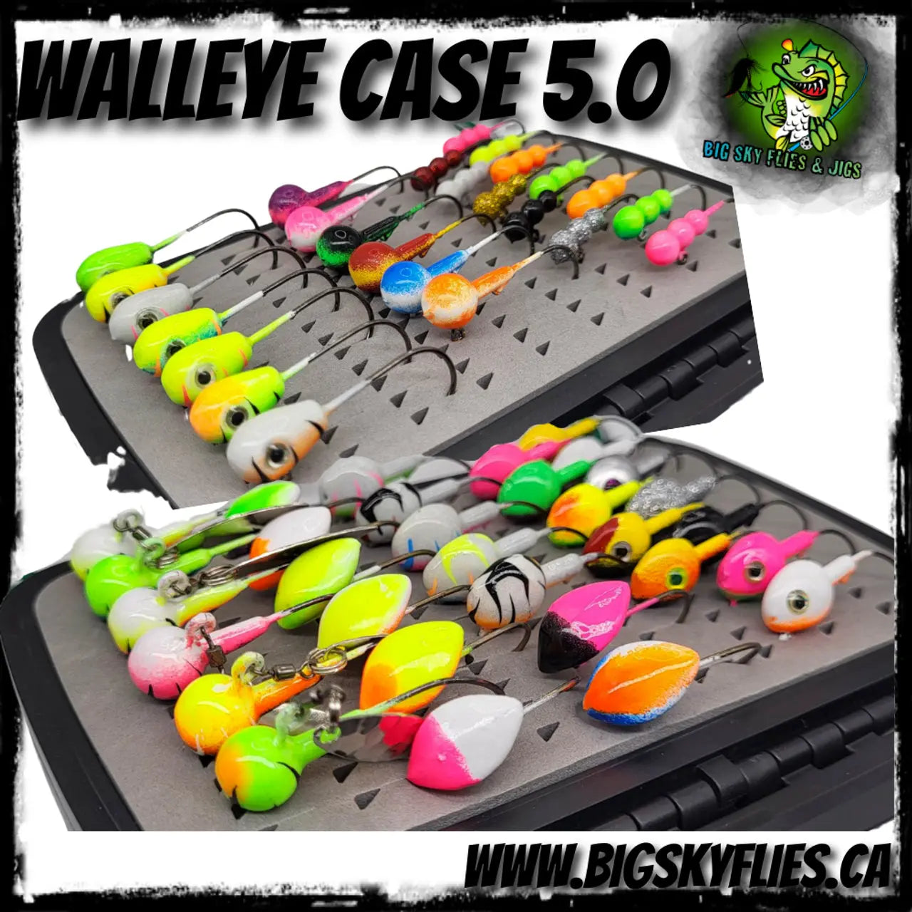 Big Sky Walleye Case 5.0 58pc set Big Sky