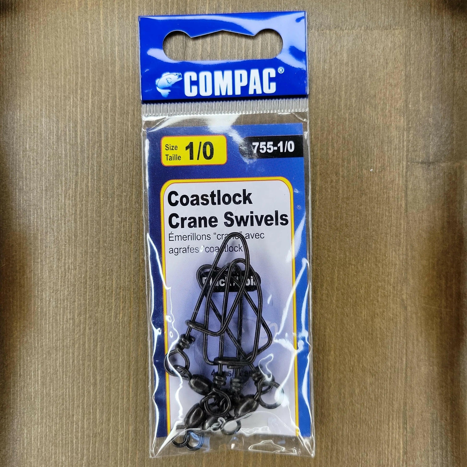 COMPAC Crane Swivel with Coastlock Snaps 1/0 4pcs.