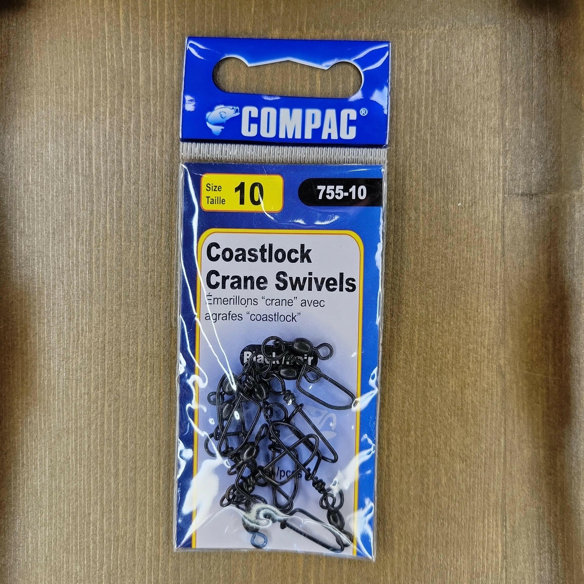 COMPAC Crane Swivel with Coastlock Snaps #10 9pcs.