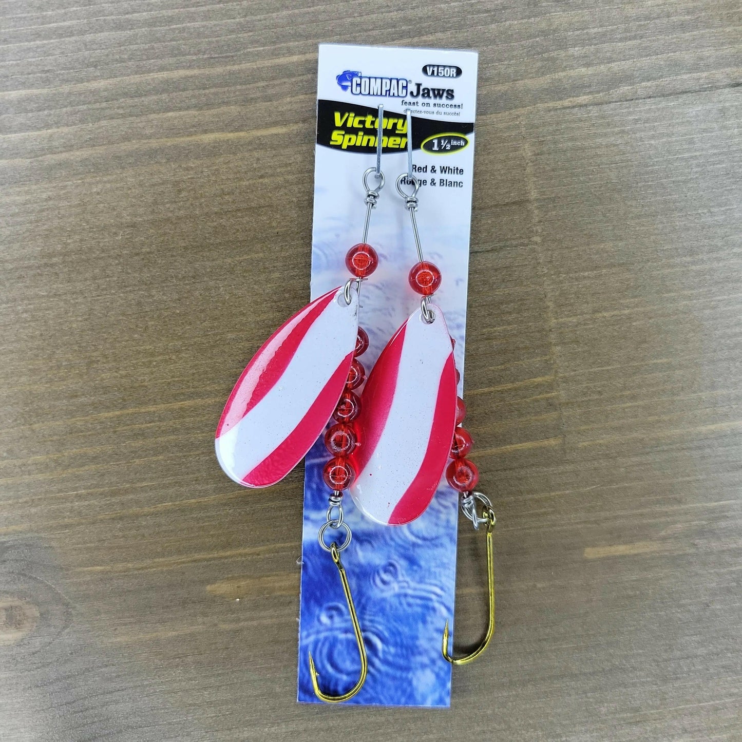 COMPAC Victory Spinner 1.5" Red/White 2pk.