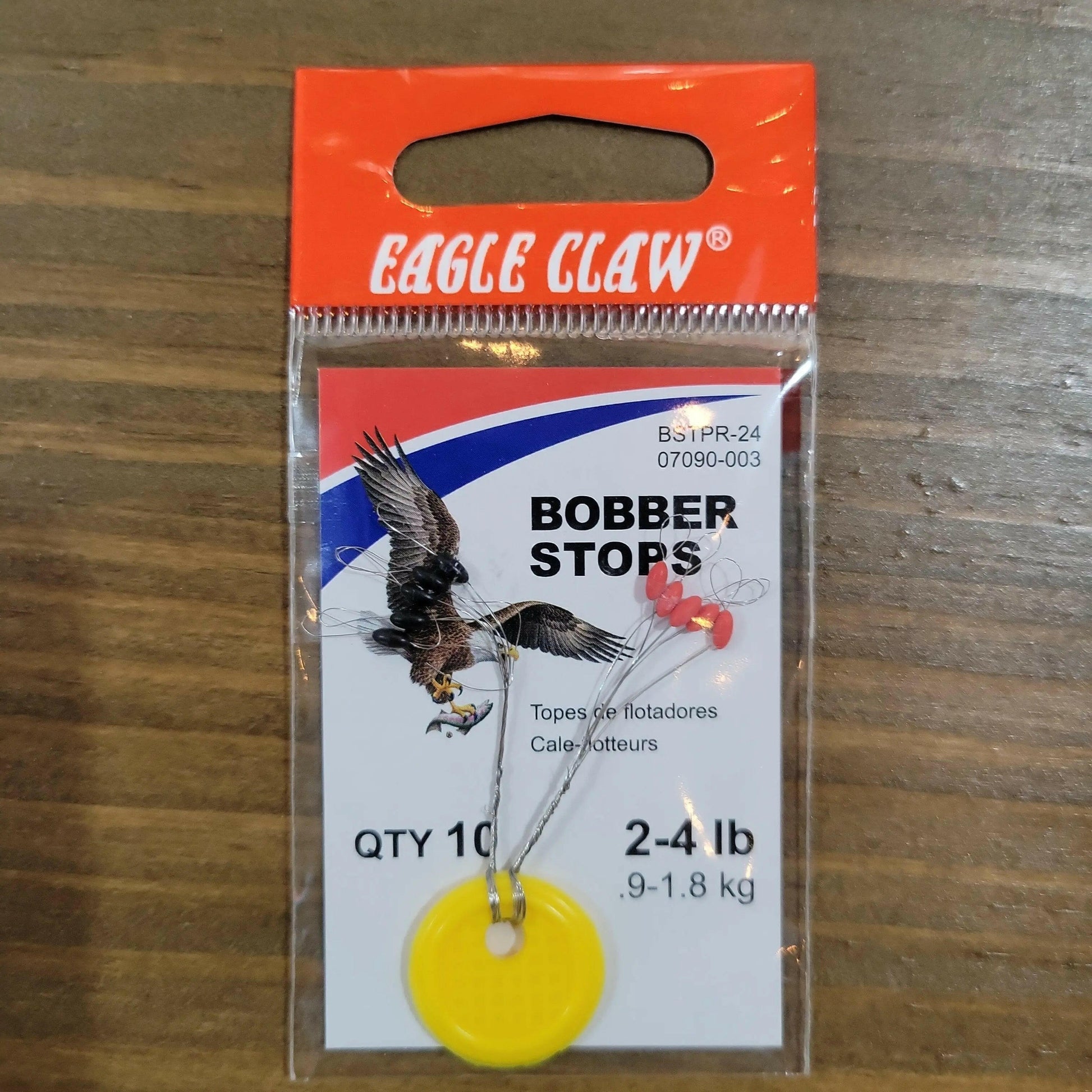 Eagle Claw Bobber Stop 2-4lb Rubber w/ring (SM).