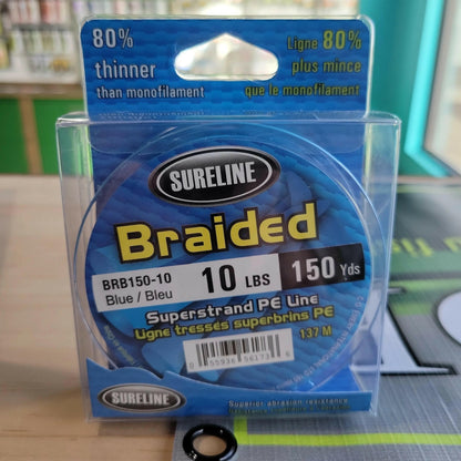 Sureline Braided Line Blue 10LB.