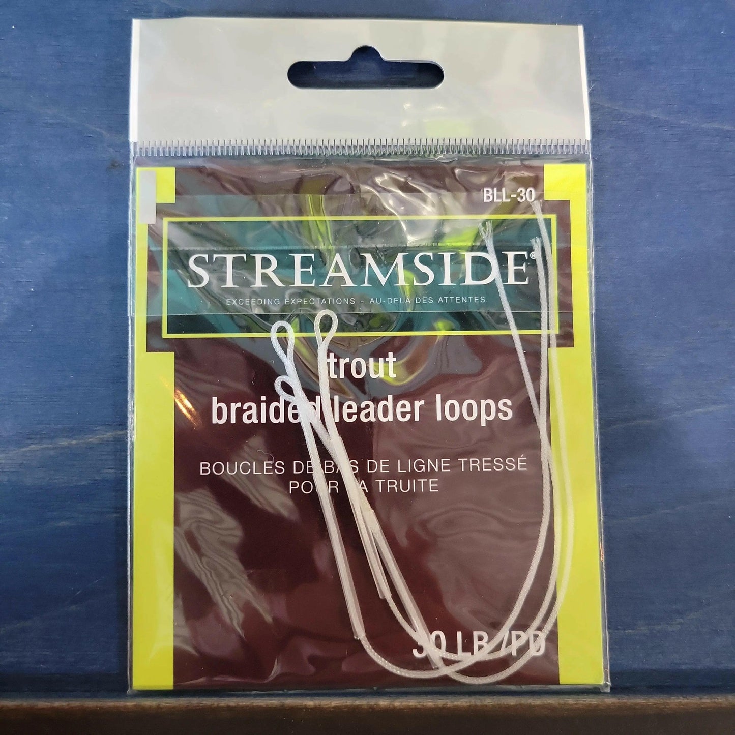 Streamside Trout Braided Leader Loops 30lbs 3/pk.