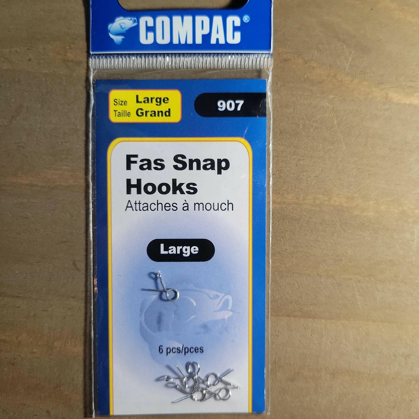 COMPAC Fas Snap Hooks Large 6pack.