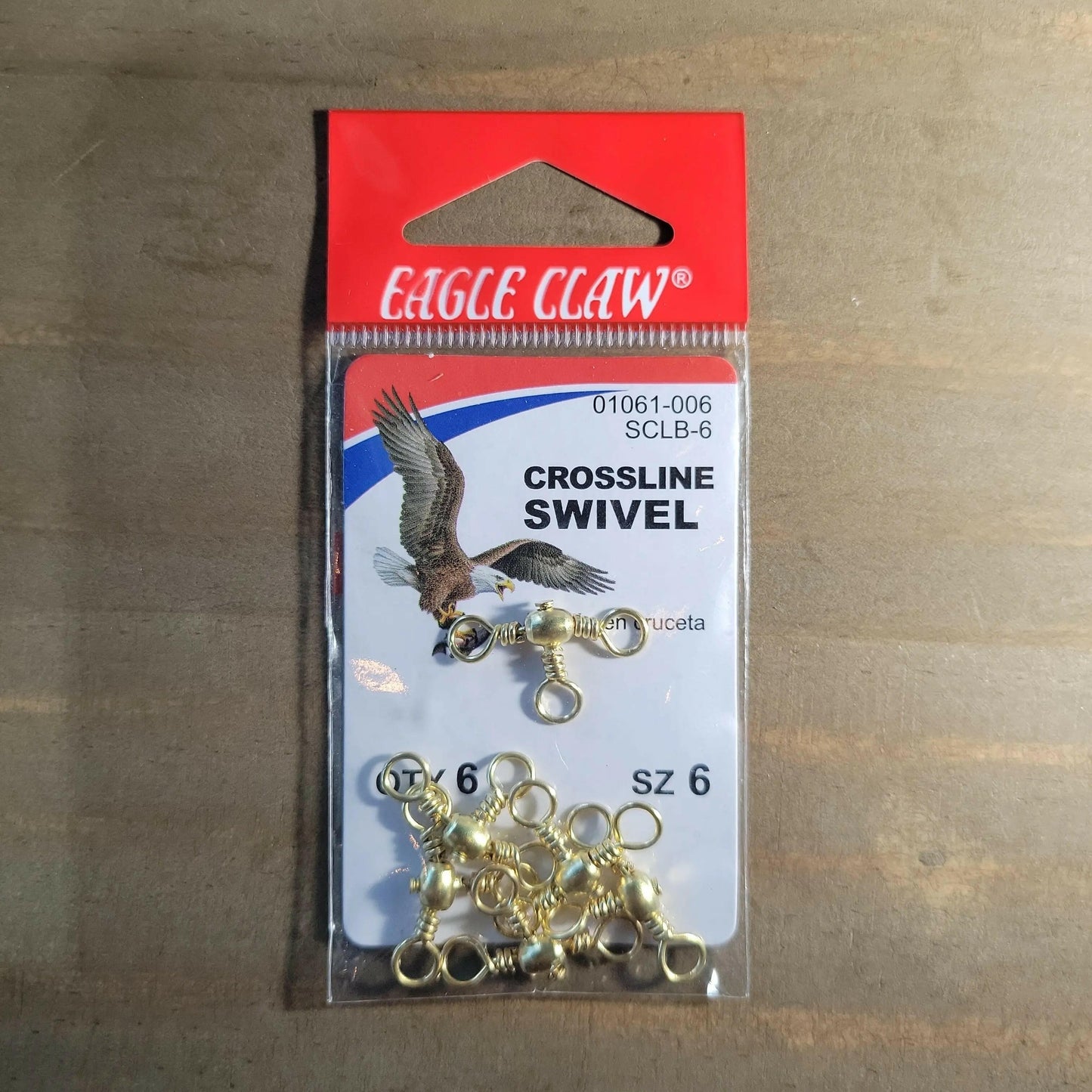 Eagle Claw CrossLine Swivels Size #6 6pk.