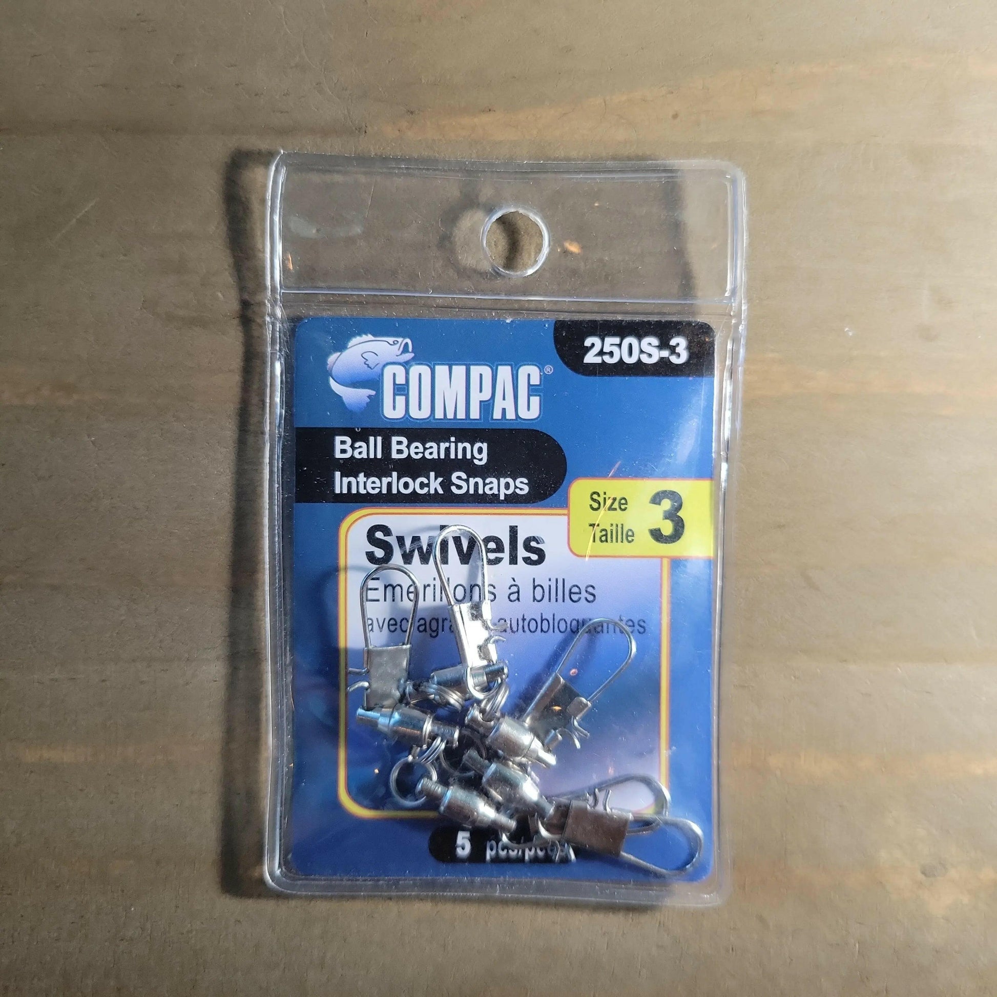 COMPAC Ball Bearing Interlock Snaps Size #3 5/pk.