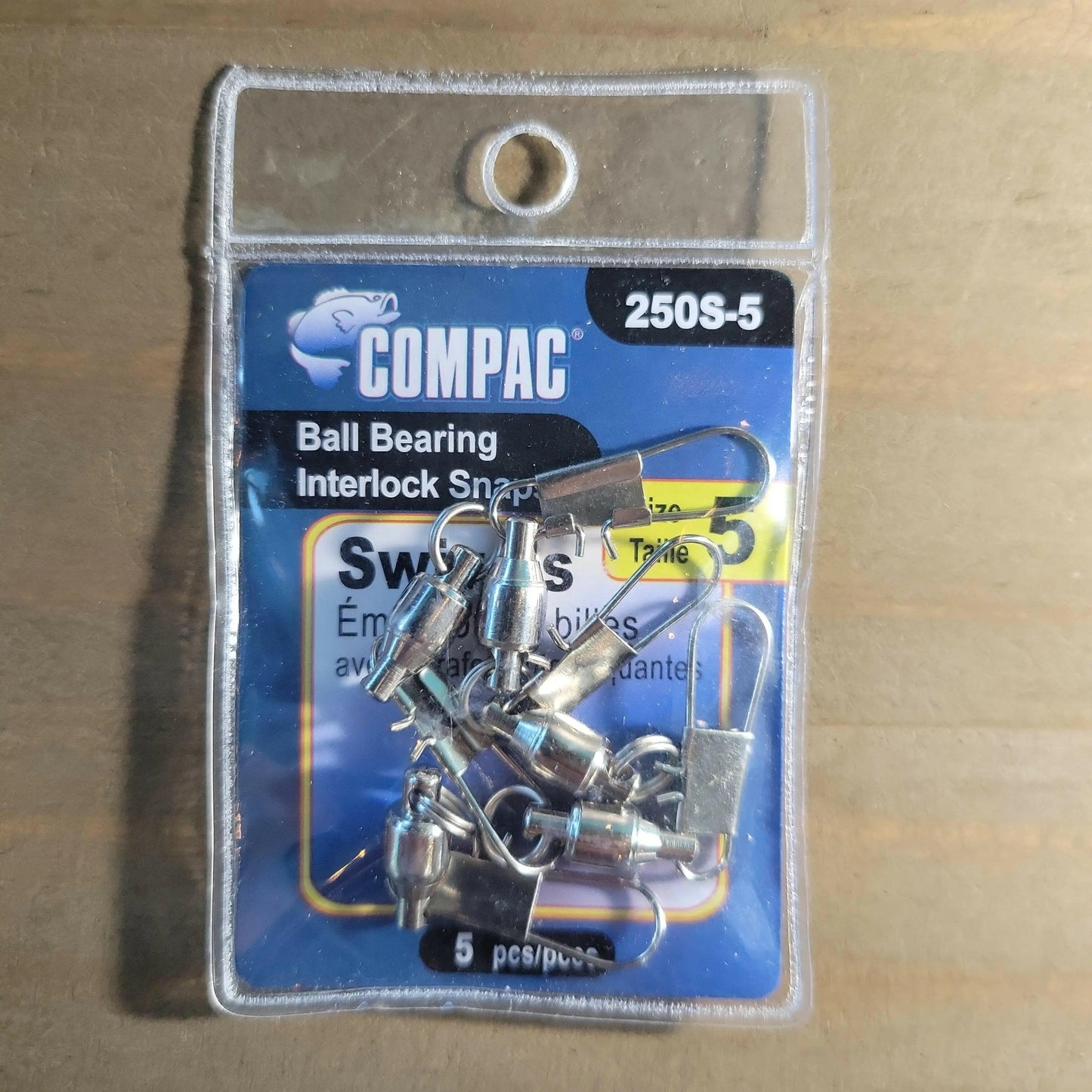 COMPAC Ball Bearing Interlocl Snaps Size #5 5/pk.