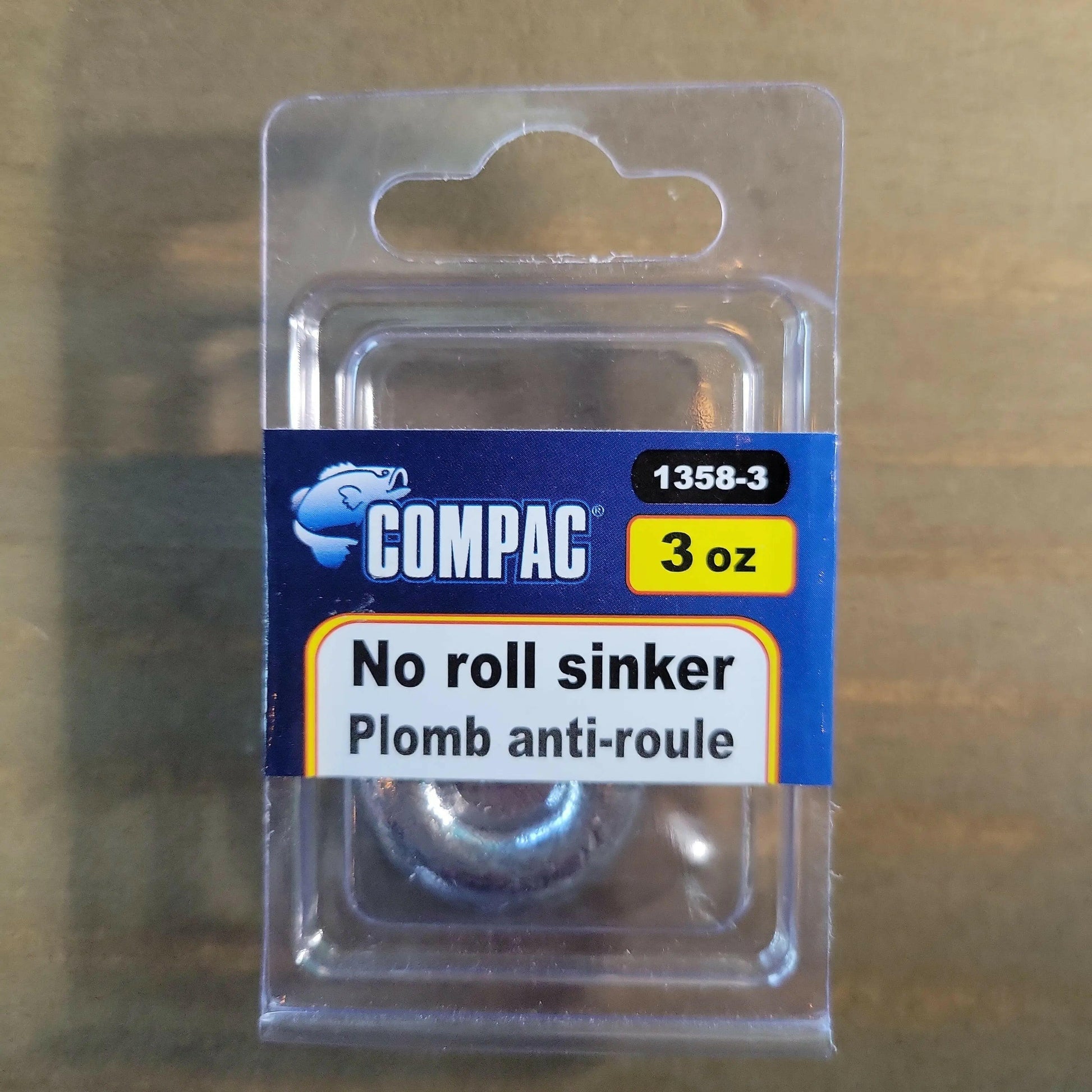 COMPAC No Roll Sinkers 3oz 1/pk.