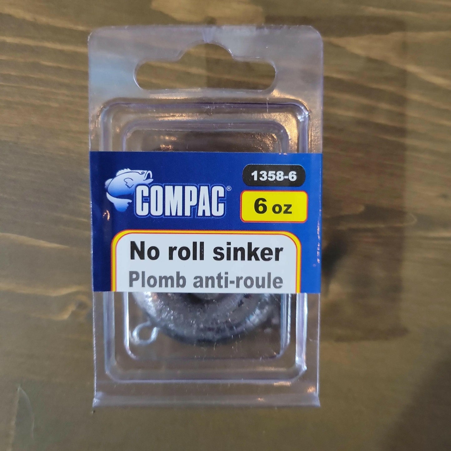 COMPAC No Roll Sinker 6oz 1/pk.