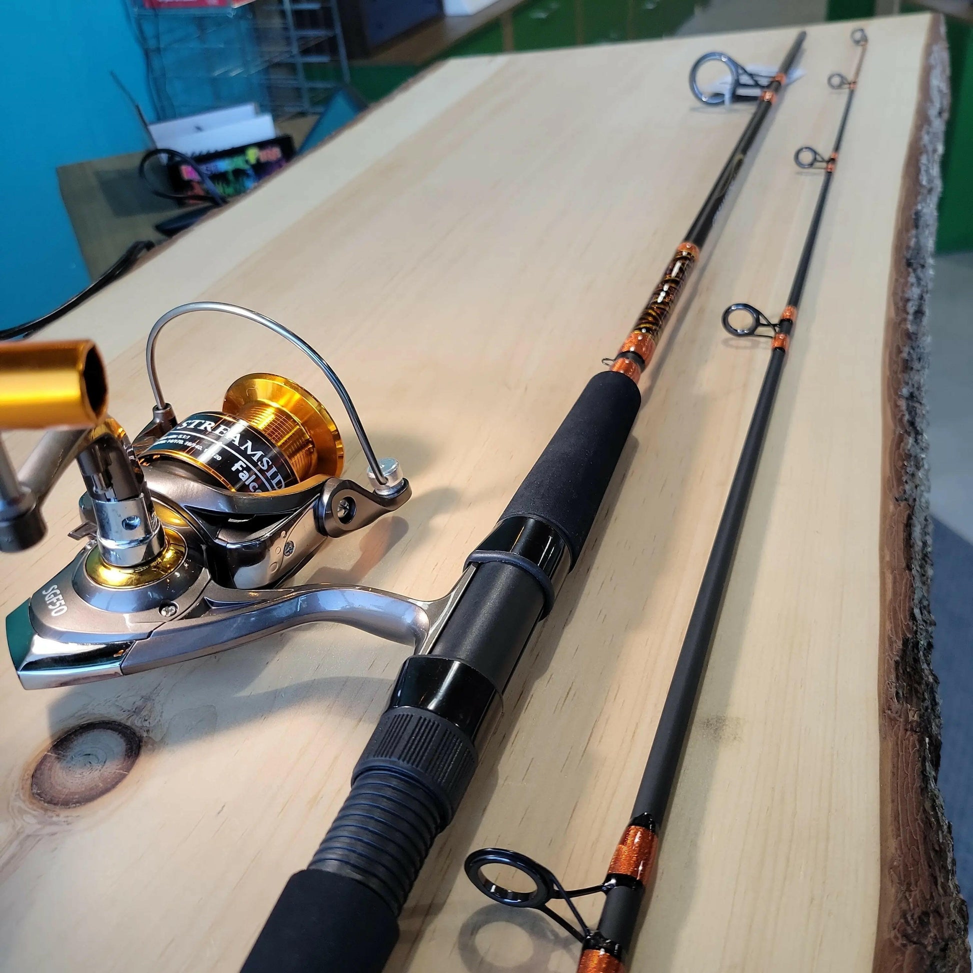 Streamside Golden Falcon Rod Reel Combo 2pc 7ft.