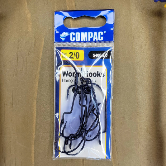 COMPAC Worm Hooks #2/0 10pack.