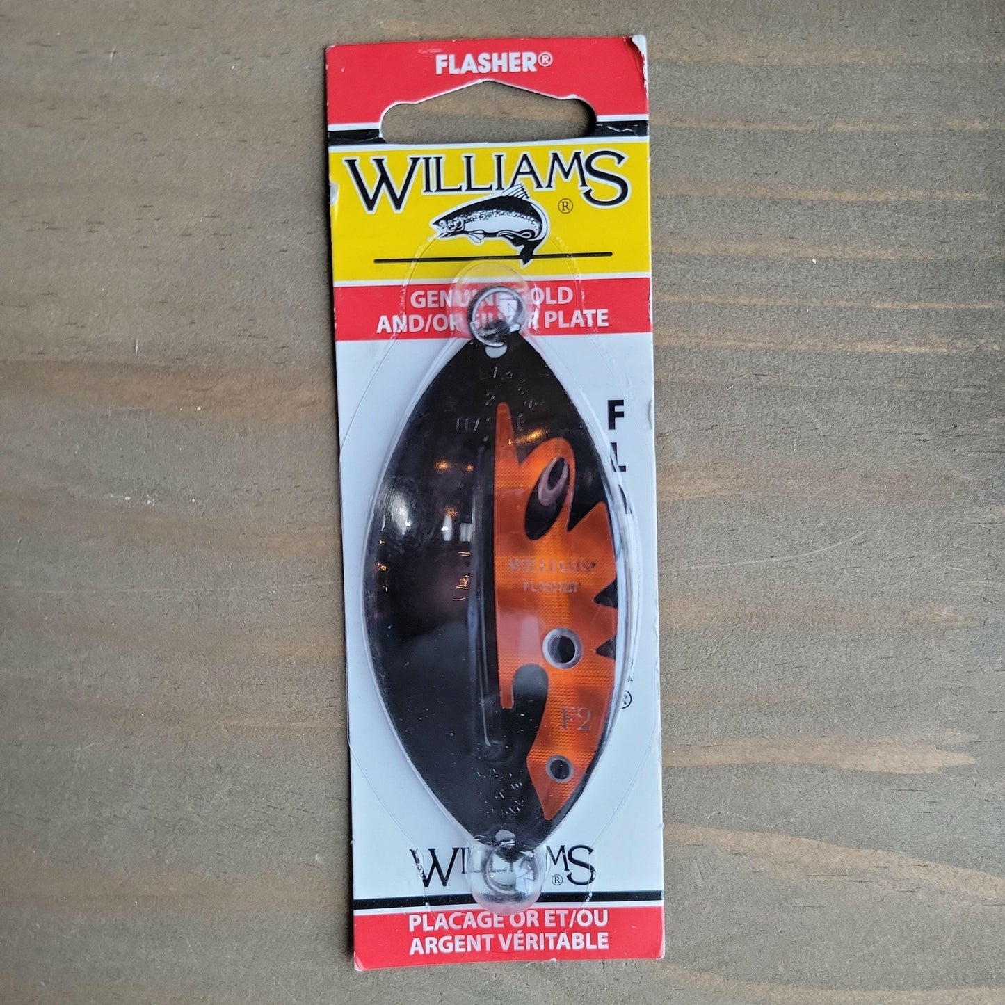 Williams 1/2oz Flasher Black/Orange 3-3/8" Big Rock Sports