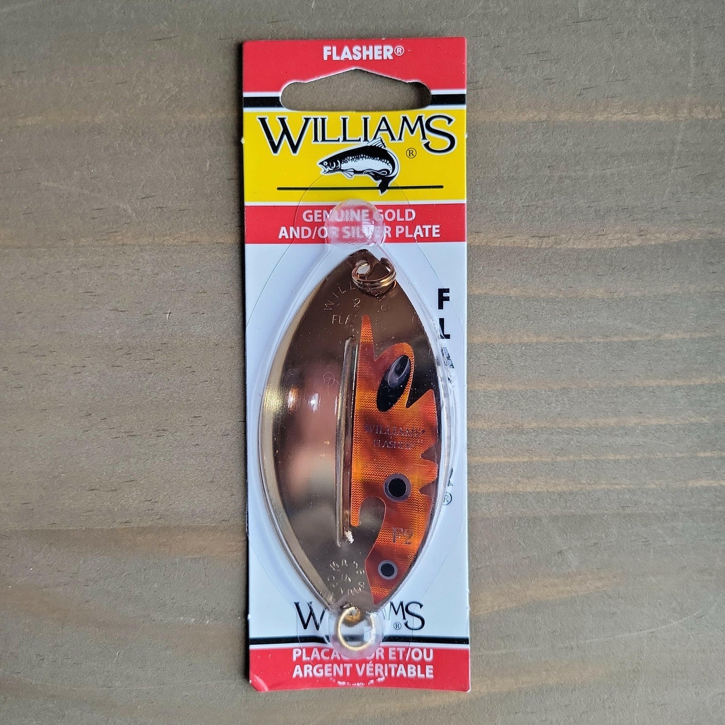 Williams 1/2oz Flasher Gold/Orange 3-3/8" Big Rock Sports