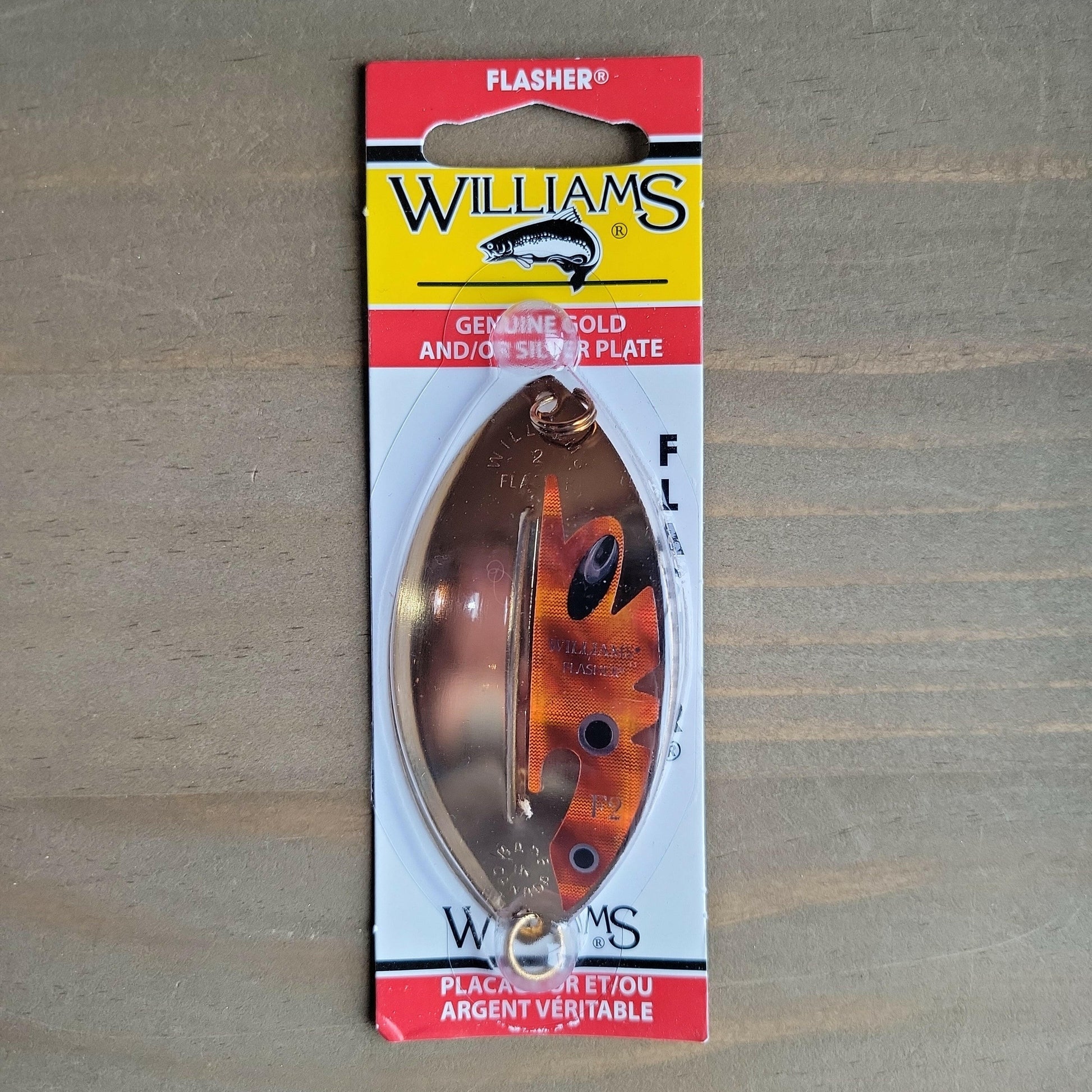 Williams 1/2oz Flasher Gold/Orange 3-3/8" Big Rock Sports