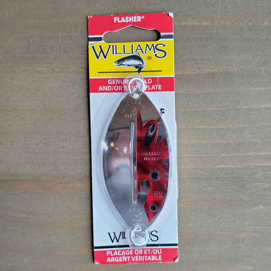 Williams 1/2oz Flasher Silver/Red 3-3/8" Big Rock Sports